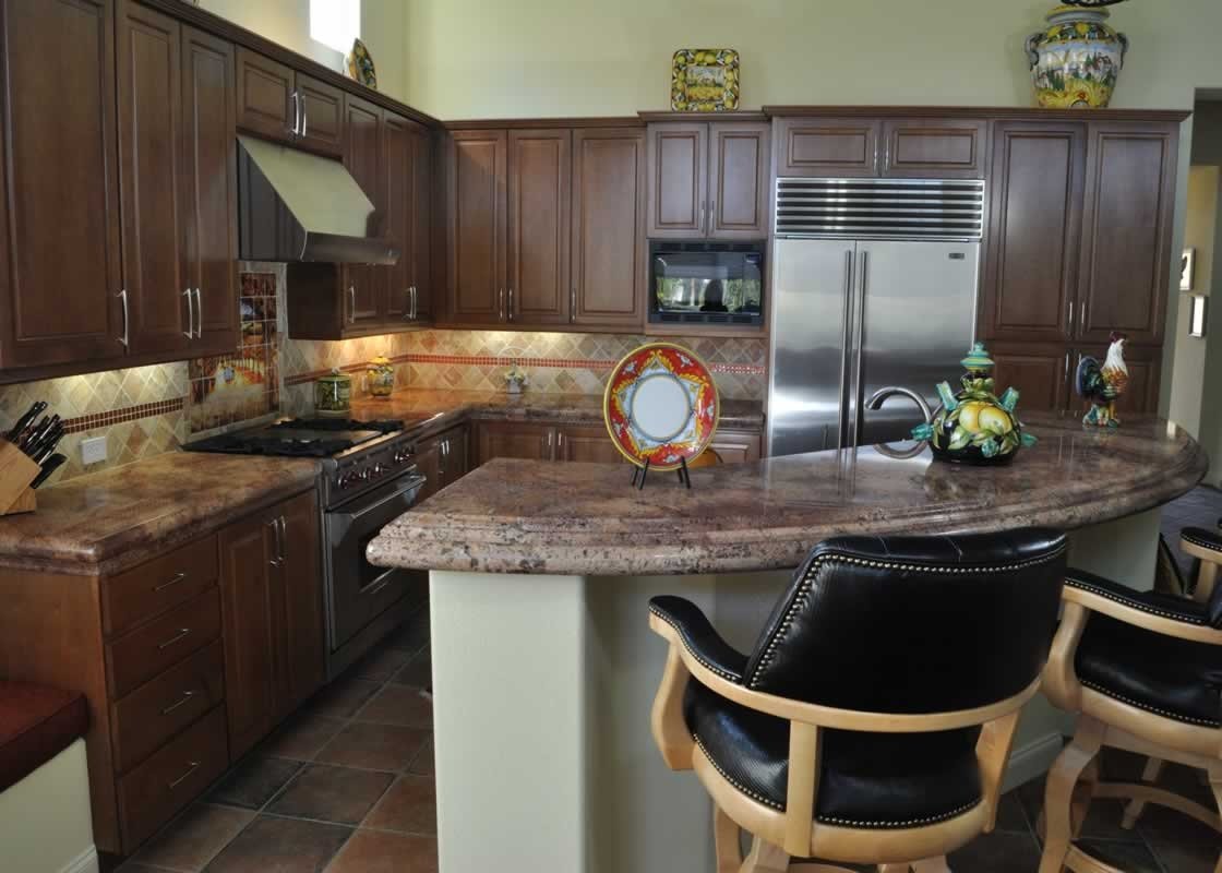 Residential Kitchen Granite Countertop
