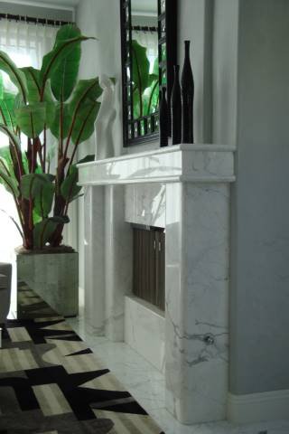 Marble slab fireplace fabricators Palm Desert