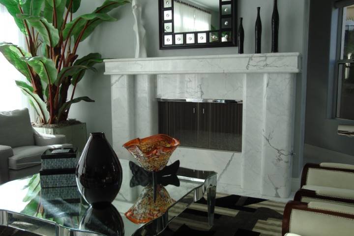 fireplace marble slab