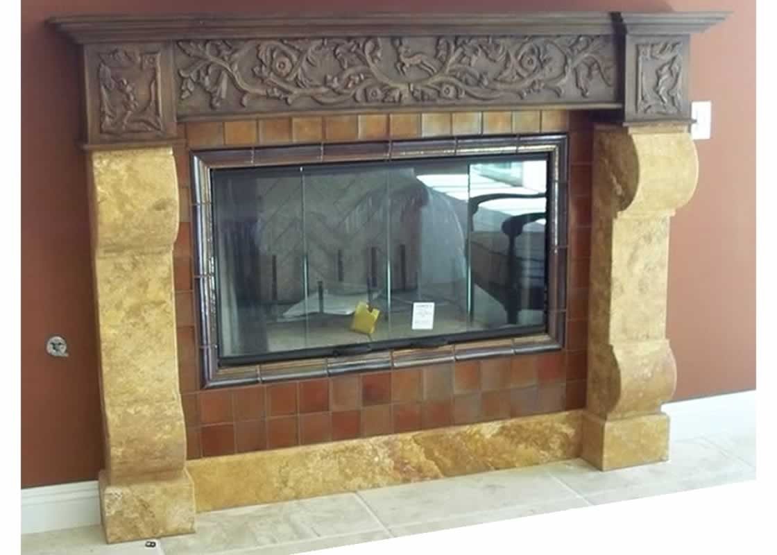 Guest House Fireplace
