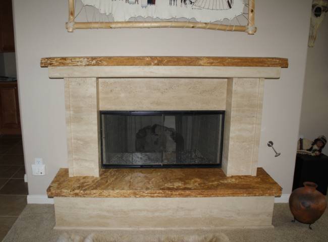 marble slab fireplace