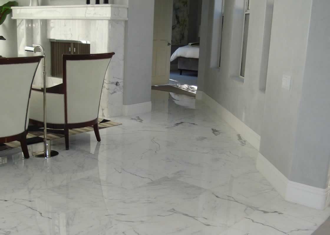 Mullen White Carrara floor