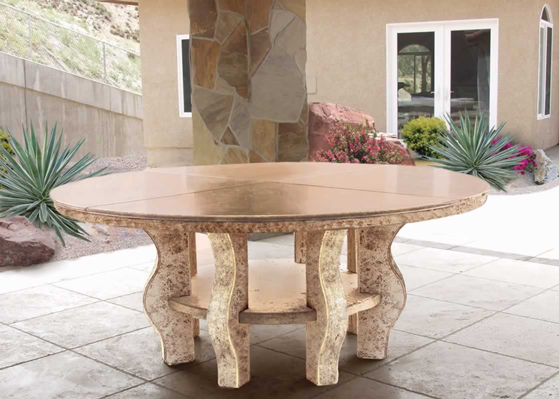 Patio Table with Stylish Carved Legs